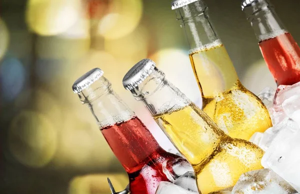 Bottles of cold beer — Stock Photo, Image