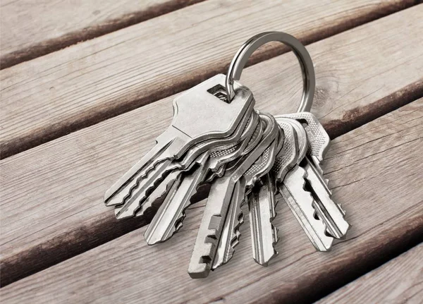 Keys on white background — Stock Photo, Image