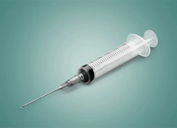 Plastic disposable syringe