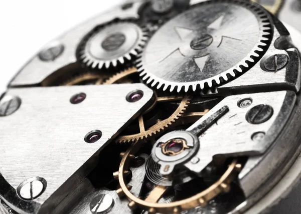 Деталі механізму годинника — стокове фото