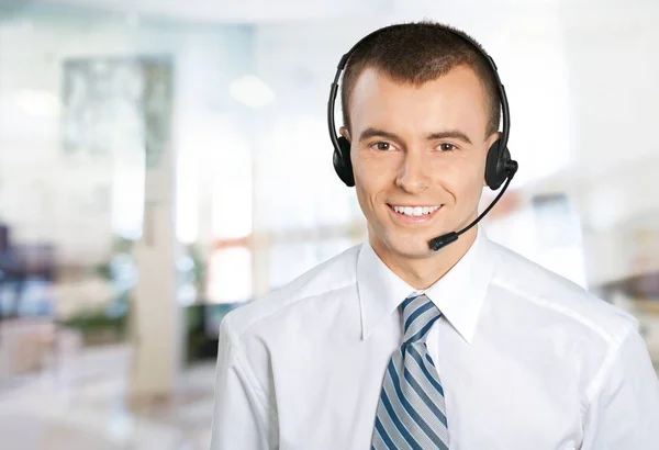 young male phone service manager
