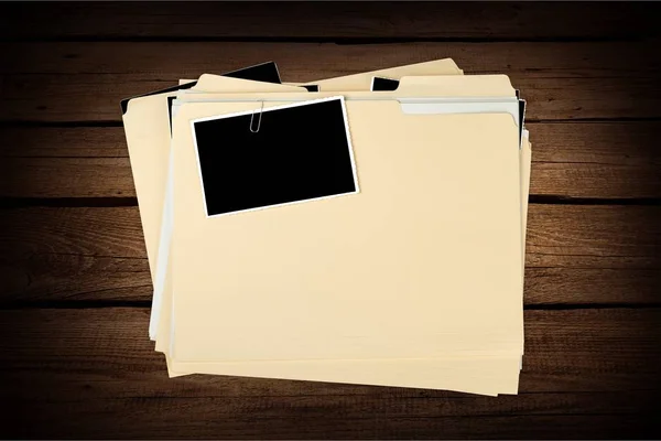 Yellow file folders — Stock Photo, Image
