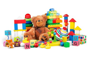 kids toys collection clipart