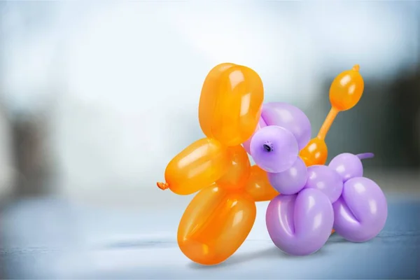 two balloons in shape of animals