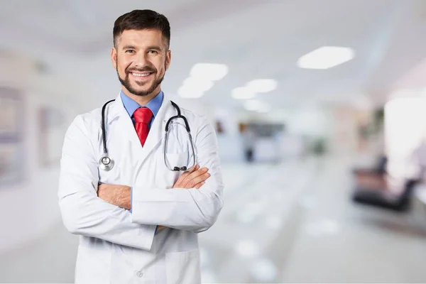 Retrato de médico guapo — Foto de Stock