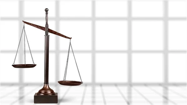 Law scales on table