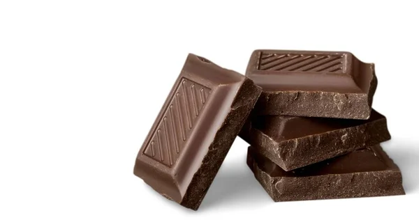 Pyszne czekoladki na białym tle — Zdjęcie stockowe