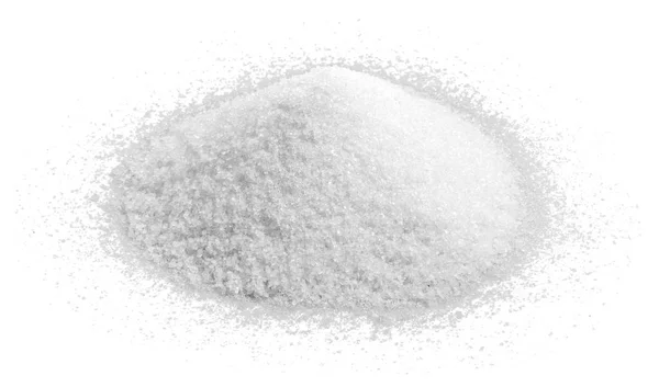 Salzhaufen auf weißem Grund — Stockfoto