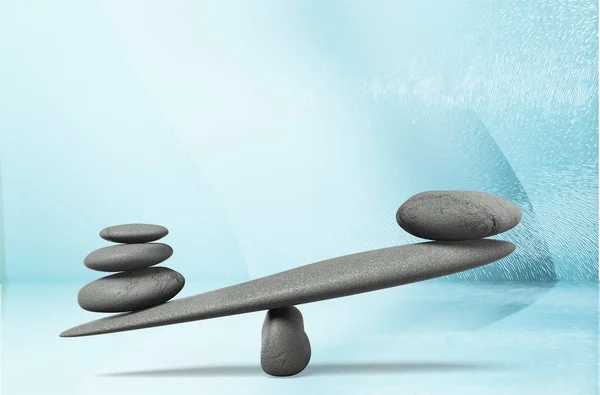 Escalas de estabilidade com pedras zen — Fotografia de Stock