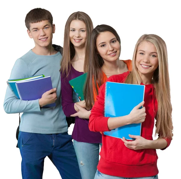 Grupo de estudiantes con libros — Foto de Stock