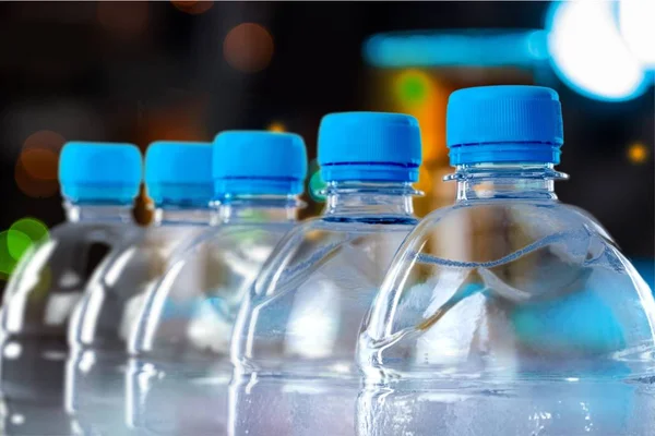 Plastic bottles of water — Stock Photo, Image