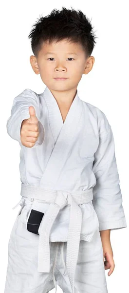 Asian Little Karate Boy — Stock Photo, Image