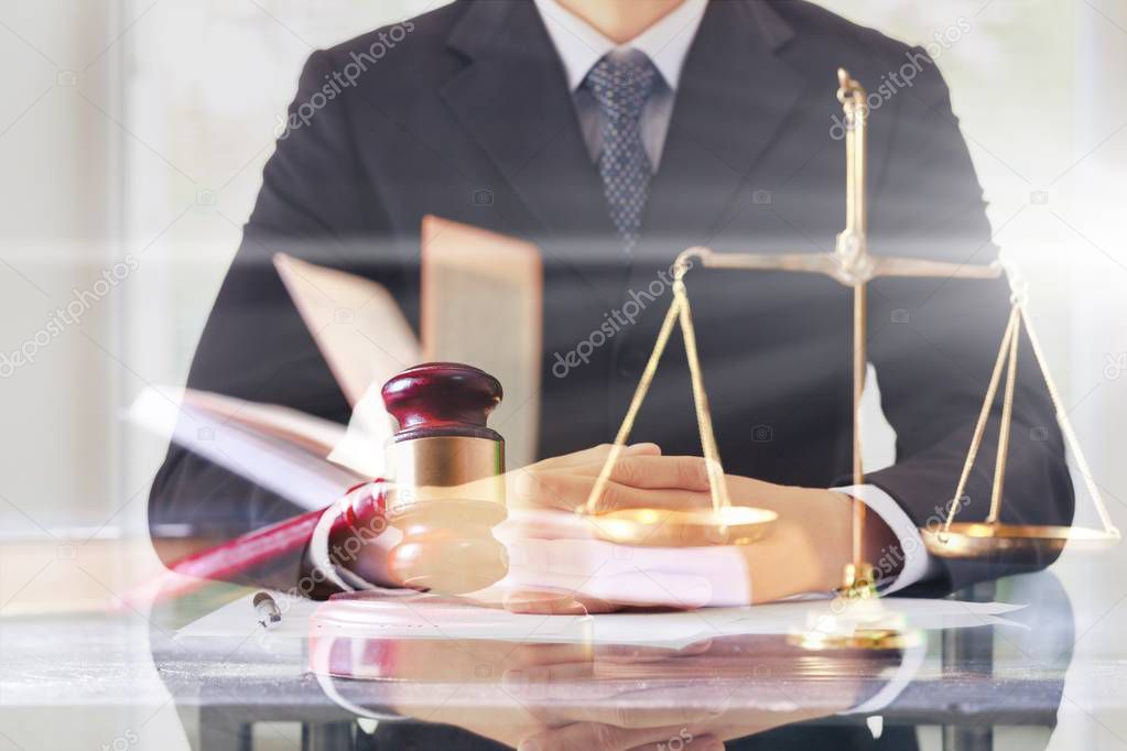 gavel judge with lawyer