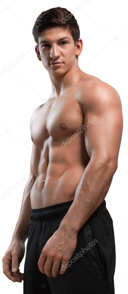 beautiful muscular male model 