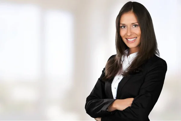 Businesswoman with crossed arms — Stock Photo, Image