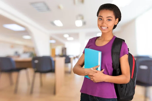 Femael afro-amerikansk student — Stockfoto