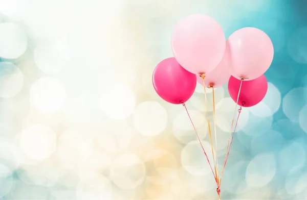 Massa färgglada ballonger — Stockfoto