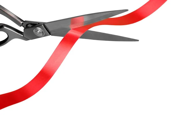 Ножиці для різання червоної стрічки — стокове фото