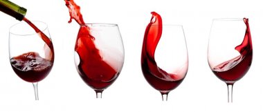 Pouring wine in glass clipart
