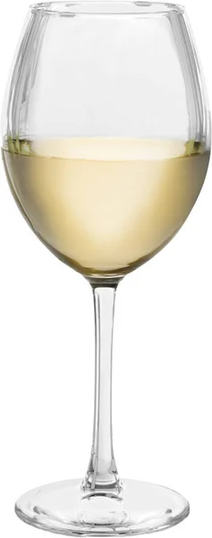 优雅的白色葡萄酒杯 — 图库照片