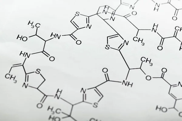 Formule de molécule de biochimie — Photo