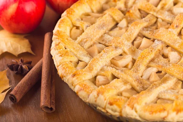 Délicieuse tarte aux pommes — Photo