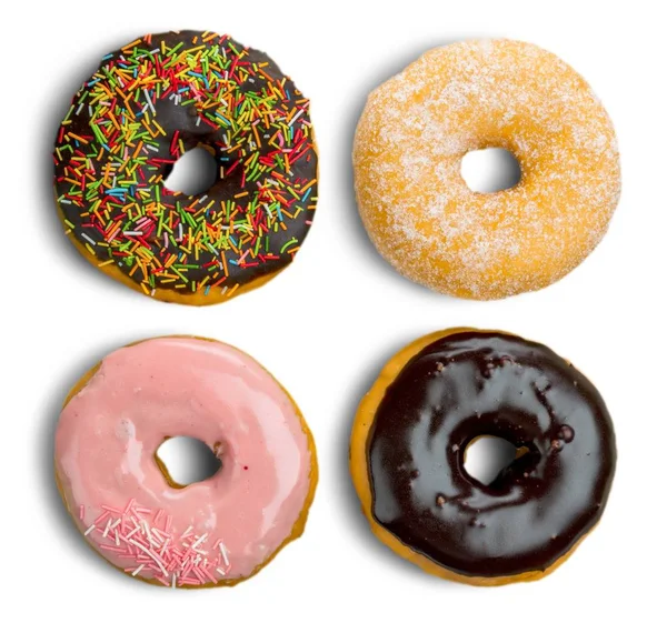 Verschillende geassorteerde donuts — Stockfoto