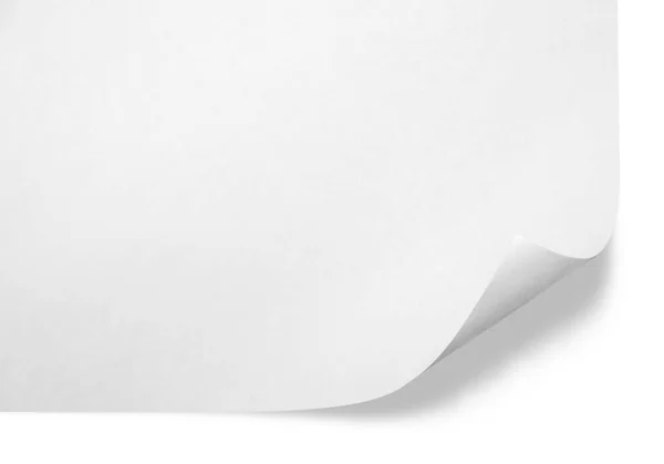 White paper corner — Stock Photo, Image