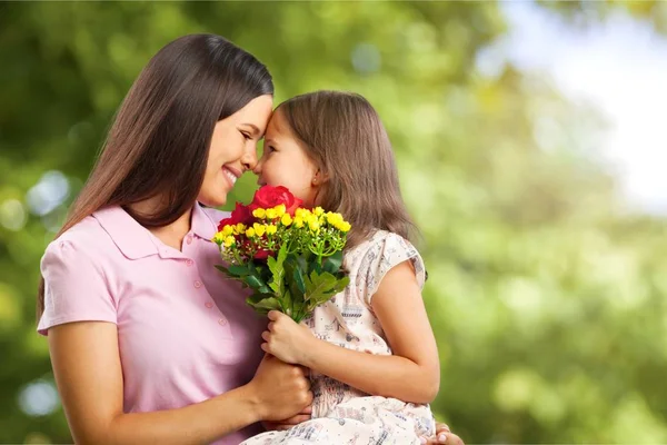 Mor och dotter tillsammans — Stockfoto