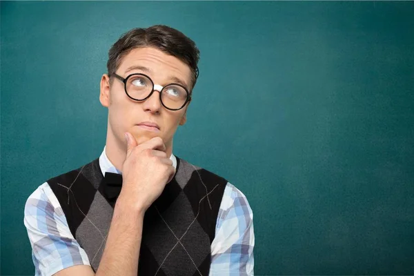 Student man in glasses — Stock Photo, Image