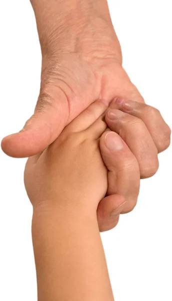 Grandmother and child holding hands — Stock Photo, Image