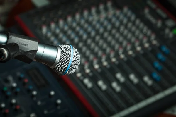 modern microphone with Mixer