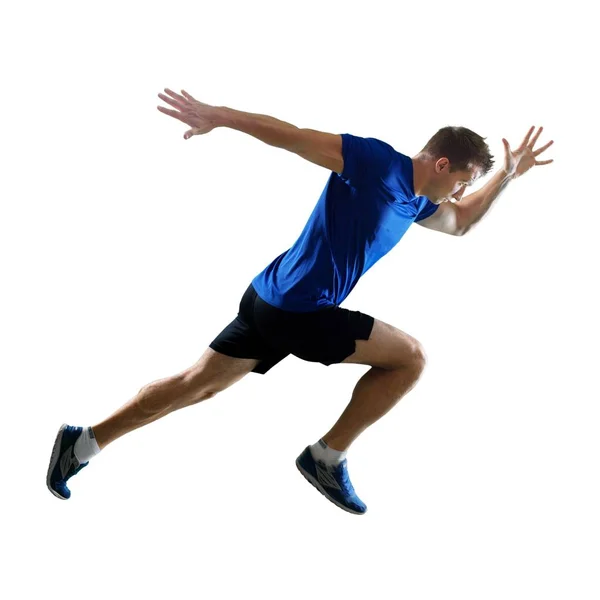 Esportivo homem correndo — Fotografia de Stock