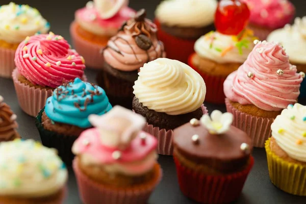 Tasty Colorful cupcakes Royalty Free Stock Photos