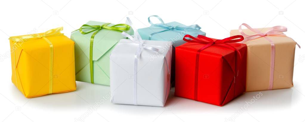 colorful gift boxes