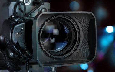 Professional video camera clipart