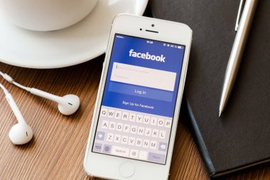 Apple iphone Facebook app.