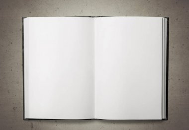 arka plan üstünde boş defter