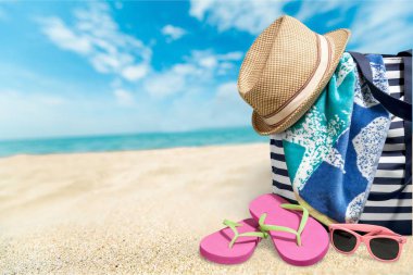 Yaz plaj renkli çanta