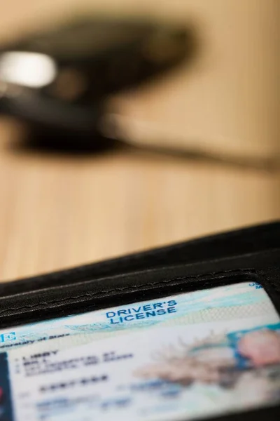 Driver License Wallet Close View — Stock Photo, Image