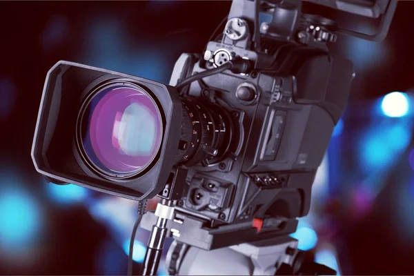 Objektiv einer Fernsehkamera — Stockfoto