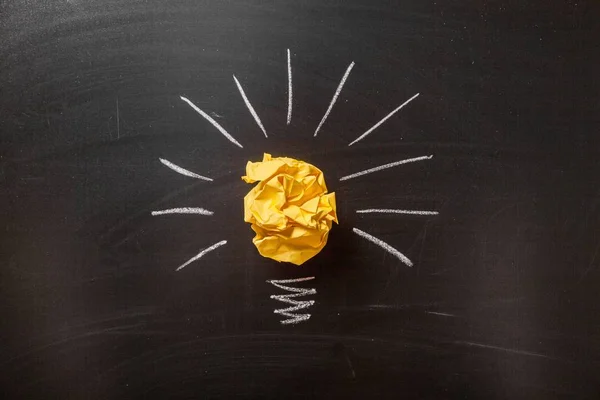 Creative Idea Concept Idea Innovation Paper Ball — Stock Photo, Image