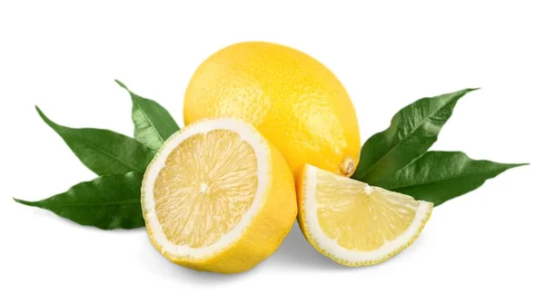 Zitronen isoliert auf Hintergrund — Stockfoto