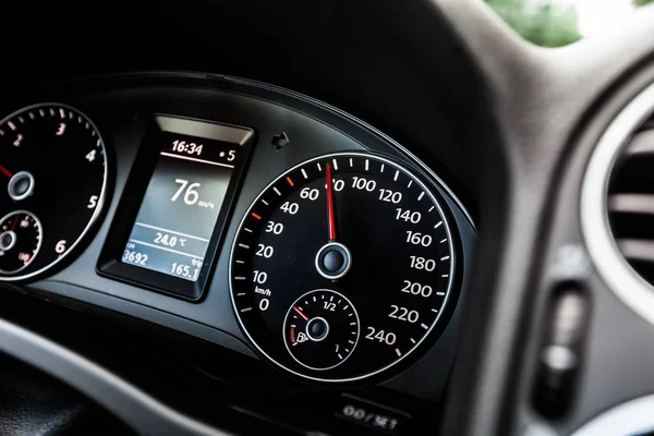 Black car speedometers — Stock Photo, Image