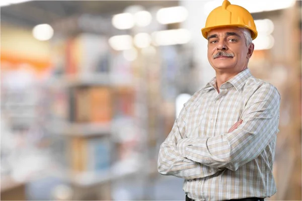 Ingeniero de construcción en hardhat —  Fotos de Stock