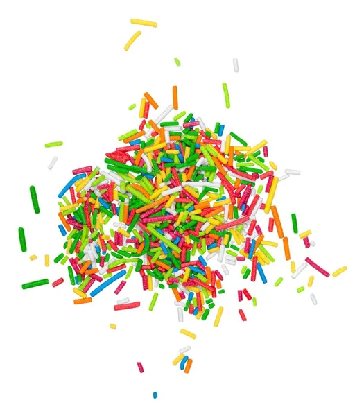 Beyaz Arka Plan Üzerinde Izole Renkli Şekerler Ürün Yelpazesine — Stok fotoğraf