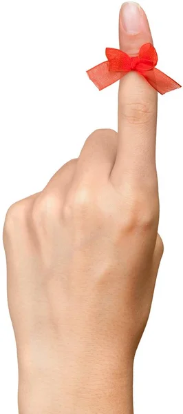 Rep fören på finger pekar — Stockfoto