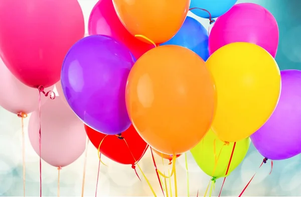 Bunch of colorful balloons — Stock Photo, Image