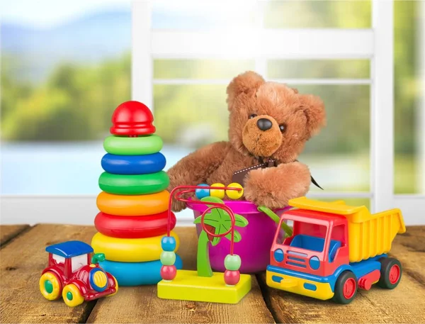 Spielzeugsammlung isoliert — Stockfoto