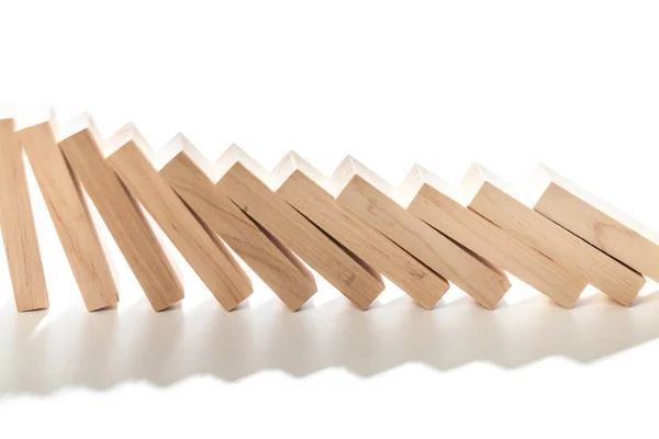 Dominoes on plain background — Stock Photo, Image
